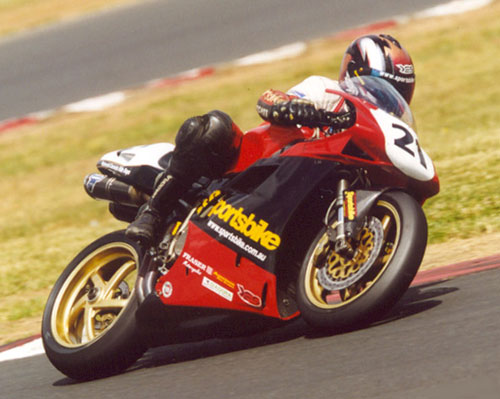 P.Martin Ducati 916 Wakefield Park Circuit.