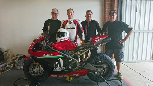 The Motley Crew: Terry Sutton, Peter Martin, Bill Vasilis and Harald Wedlock.