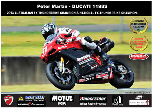 Peter Martin Australian Road Racing Champion.